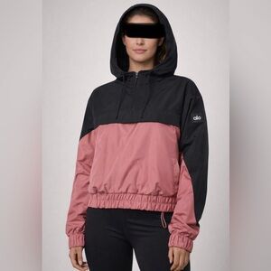 ALO Yoga Black and Pink Jacket